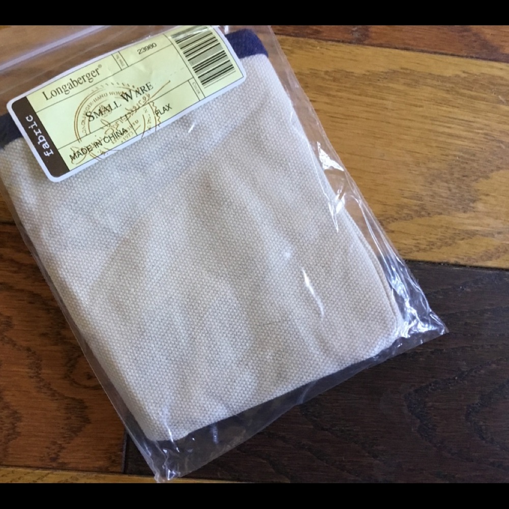 Longaberger Small Ware basket liner Flax Brand New